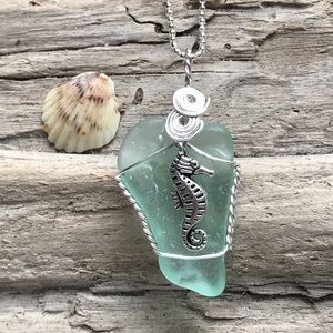 Starfish sea glass necklace